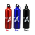 750ML Aluminum Sports Bottle With Carabiner